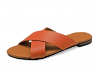 Women Sandals LS-10 Orange Nappa